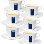 Tazas de Cappuccino Lavazza 8oz + Platos (Pack X6)