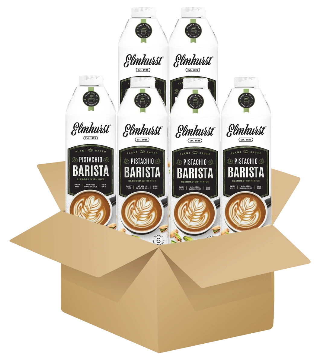 CAJA ALMENDRAS PISTACHOS Elmhurst Bebida de Pistacho Edición Barista (6u) - Imagen 1